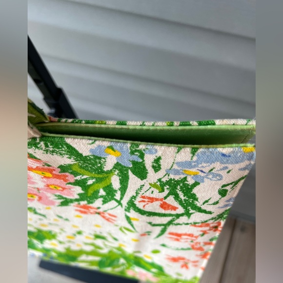 Vintage 60’s Margaret Smith Beautifully Floral Cotton Top Handle Purse - Picture 6 of 16